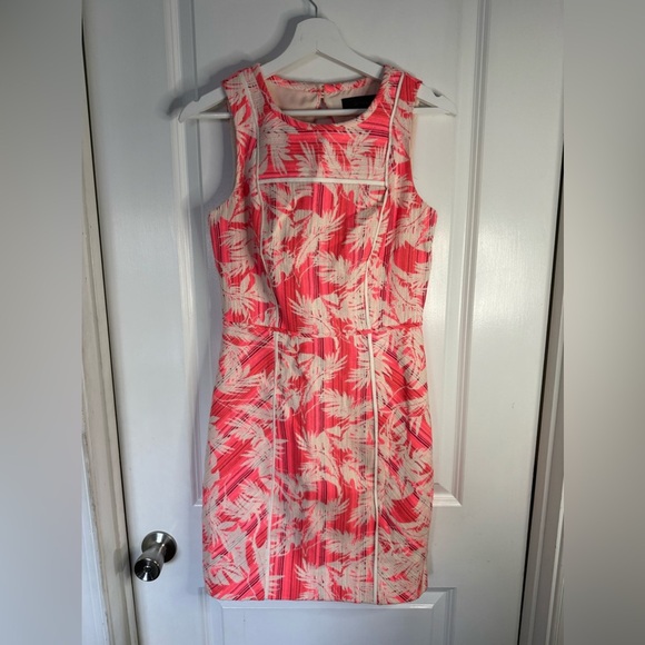 J. Crew Dresses & Skirts - J. Crew Women’s Neon Pink Sun-Faded Tropical Sheath Dress - Size 2